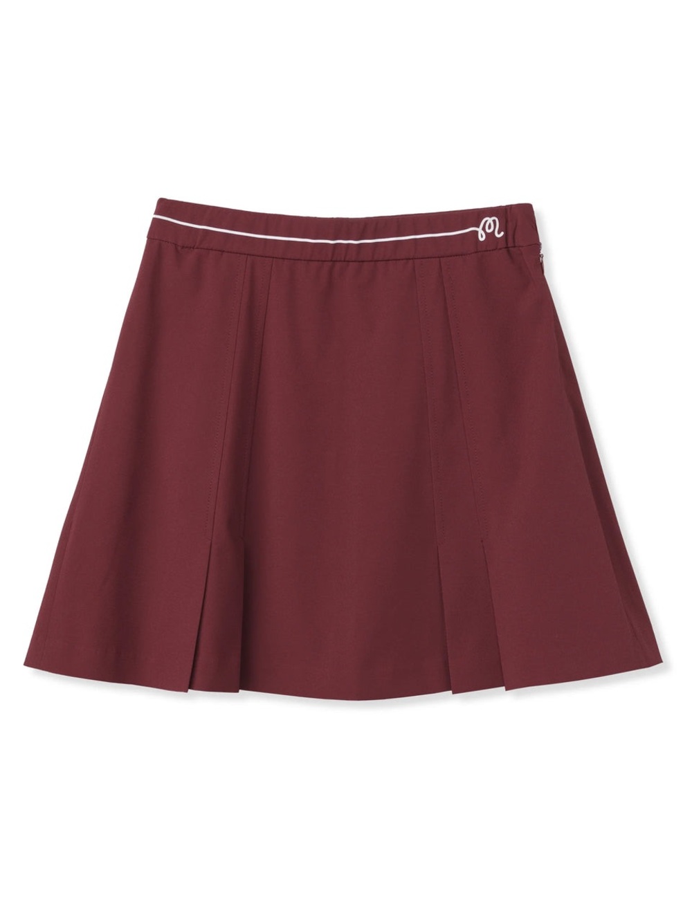 NWT Malbon Golf Frida Skirt Pleats Port Burgundy Woman Size 4